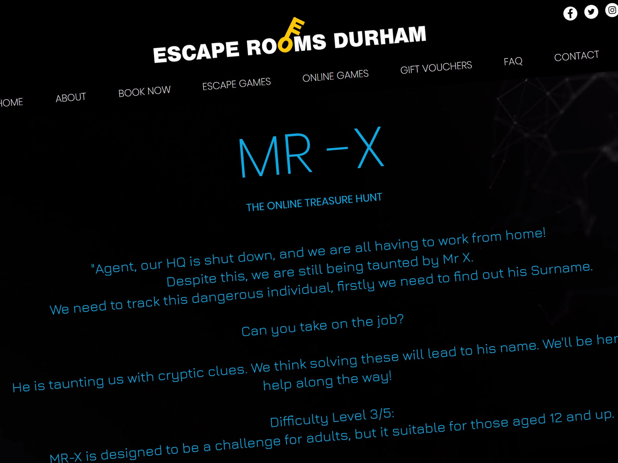 Escape Room Durham Mr X Answers Solution by Surferpix